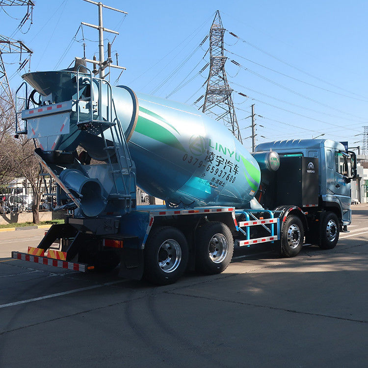 13000 kg Electric 8x4 12cbm Big Mobile Concrete Cement Mixer Truck for by CIMC LINYU