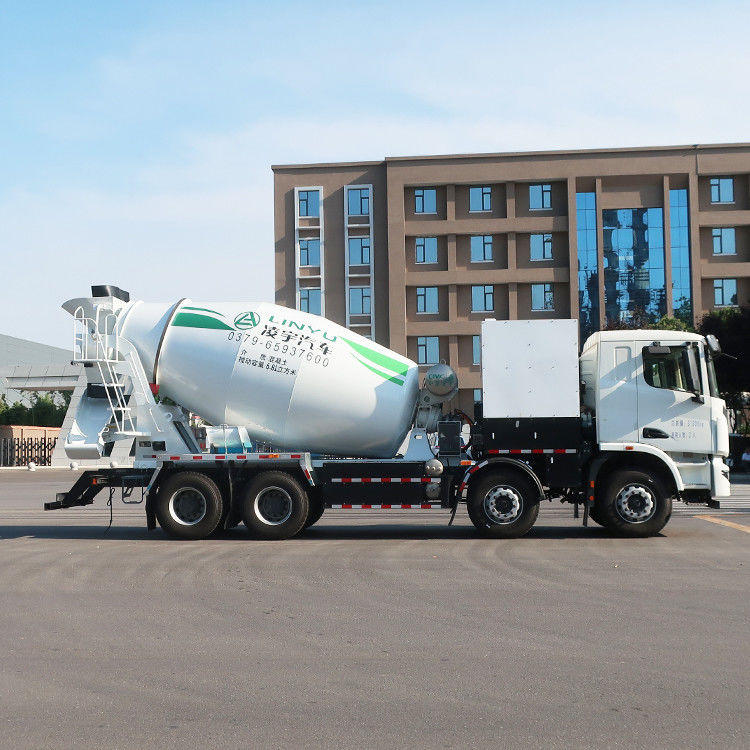 380kw CIMC LINYU 10 m3 Electric 8x4 Self Loading Mobile Concrete Mixer Truck for Mixing