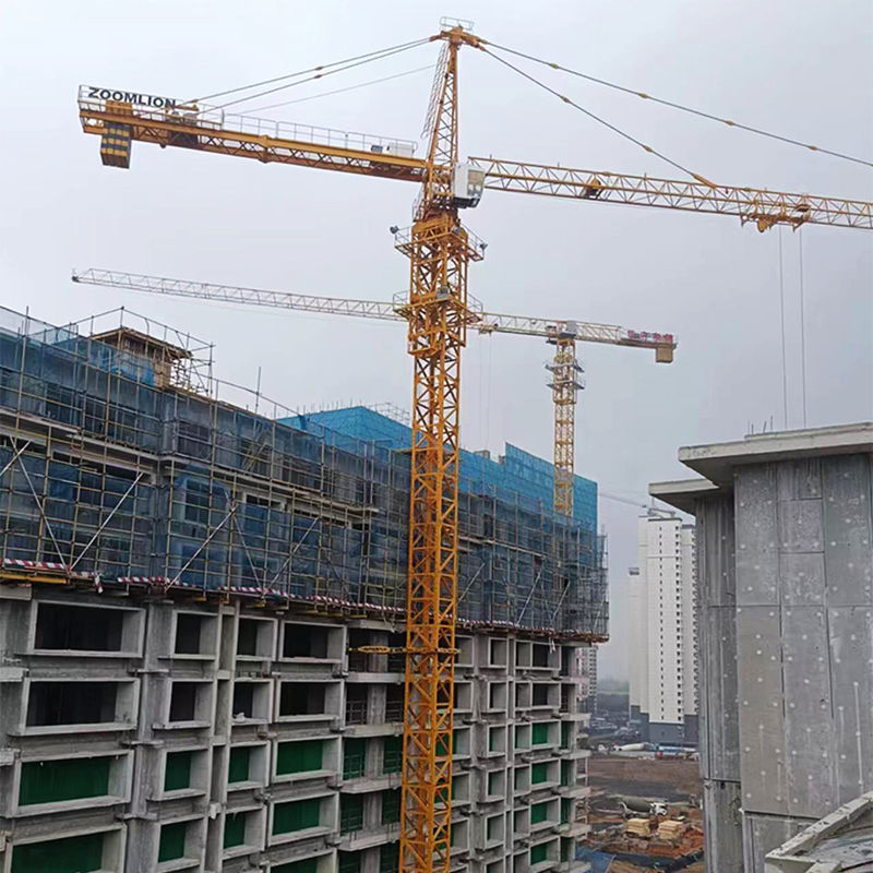 Video Technical Support Provided Tower Crane QTZ63 5610 For Construction 80 300 22kw