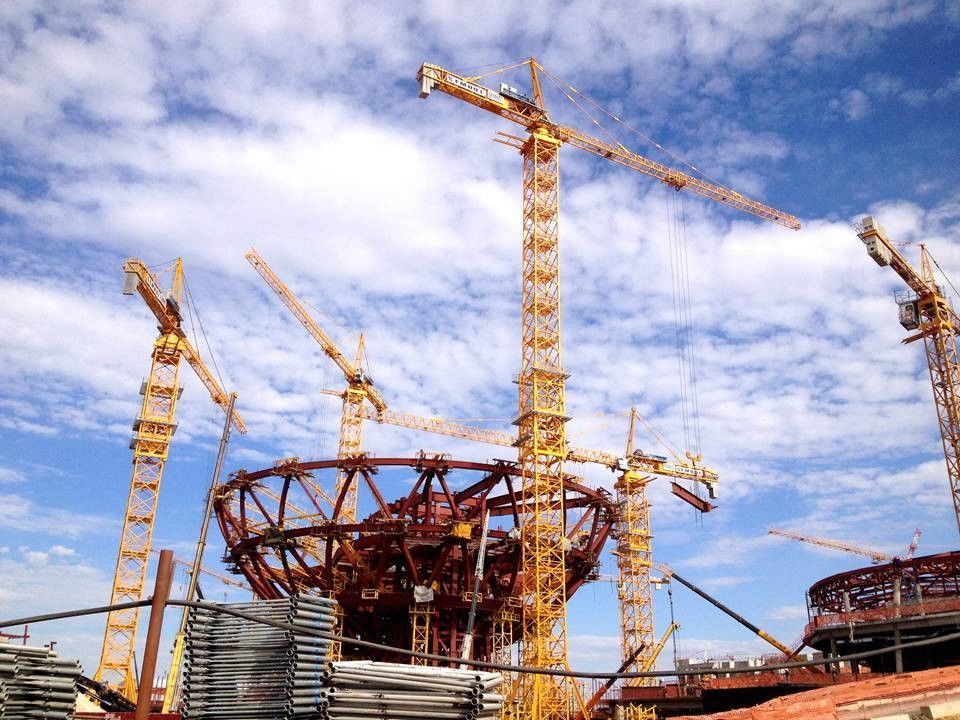 Topless Tower Crane For Construction Max. Lifting Height 60m Zoomlion T7015-10E WA7025-10E