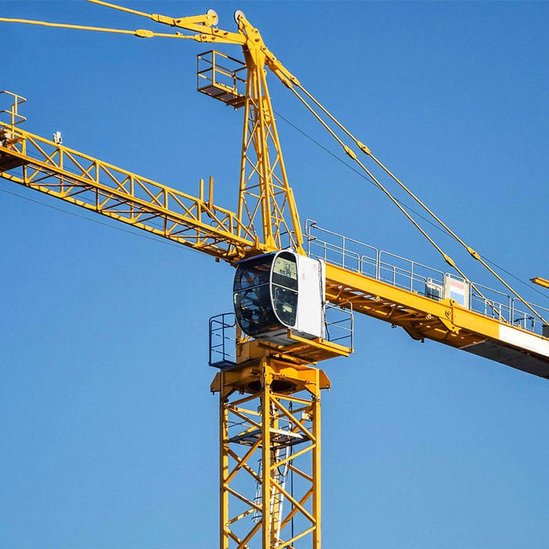 Energy Mining Syt80 T6012-6 6 Ton 8 Ton Flat-Top Tower Crane With Long Working Radius