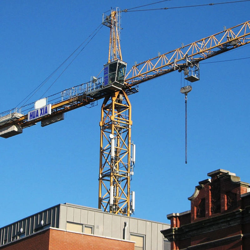 Energy Mining Syt80 T6012-6 6 Ton 8 Ton Flat-Top Tower Crane With Long Working Radius