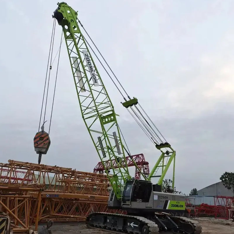ZOOMLION 100 Ton Hydraulic Large Crawler Crane With 357 T.m Rated Lifting Moment