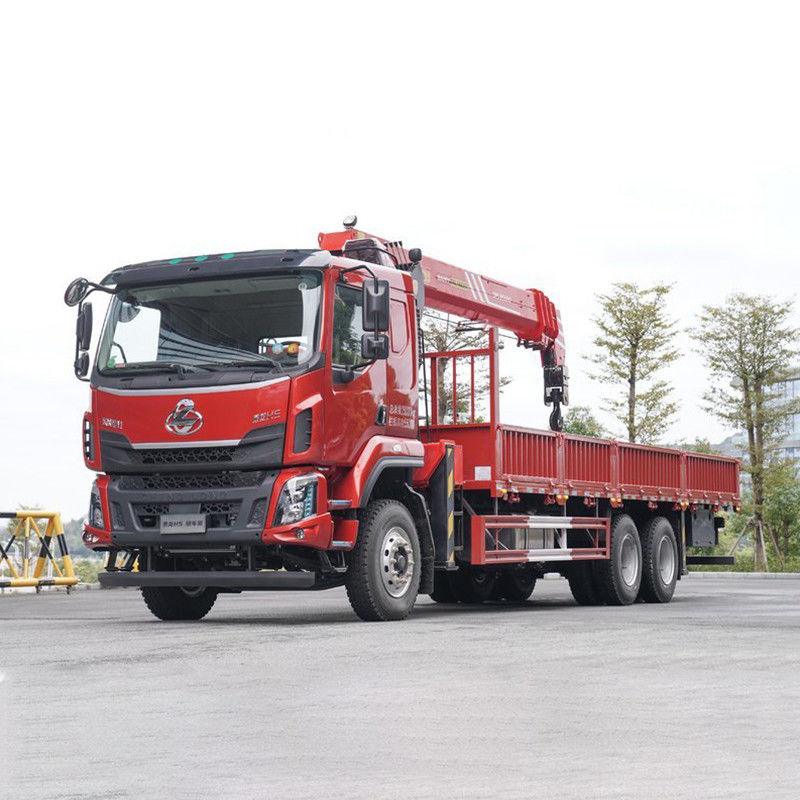 Hydraulic Pulling Flatbed Truck-Mounted Crane 8 Ton 10 Tyre Crane Truck with Tray