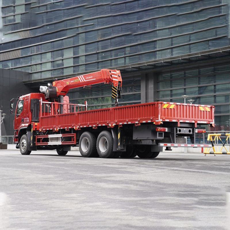 Hydraulic Pulling Flatbed Truck-Mounted Crane 8 Ton 10 Tyre Crane Truck with Tray