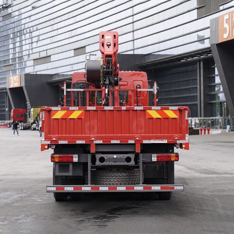 Hydraulic Pulling Flatbed Truck-Mounted Crane 8 Ton 10 Tyre Crane Truck with Tray