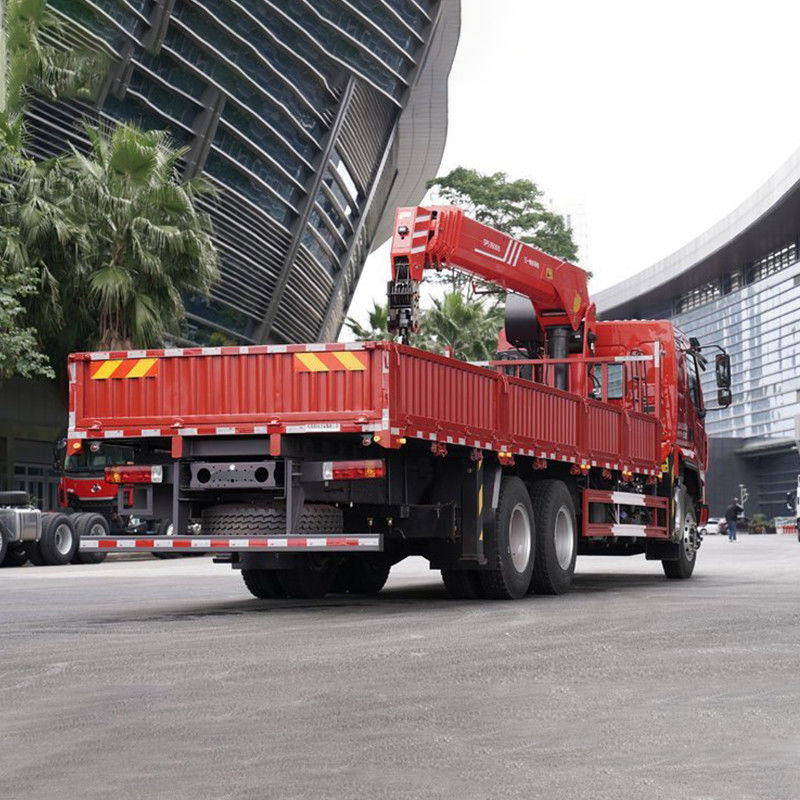 Hydraulic Pulling Flatbed Truck-Mounted Crane 8 Ton 10 Tyre Crane Truck with Tray
