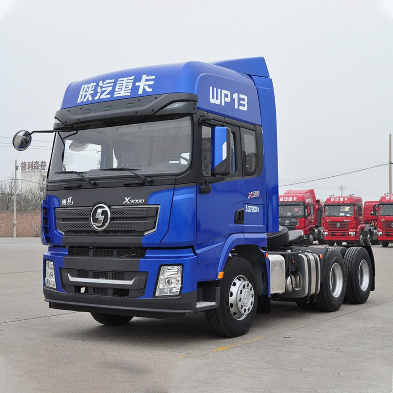 Front Axle HF9T Shacman 6x4 Trailer Truck Head Tractor Truck With 500 Hp Cummins Engine
