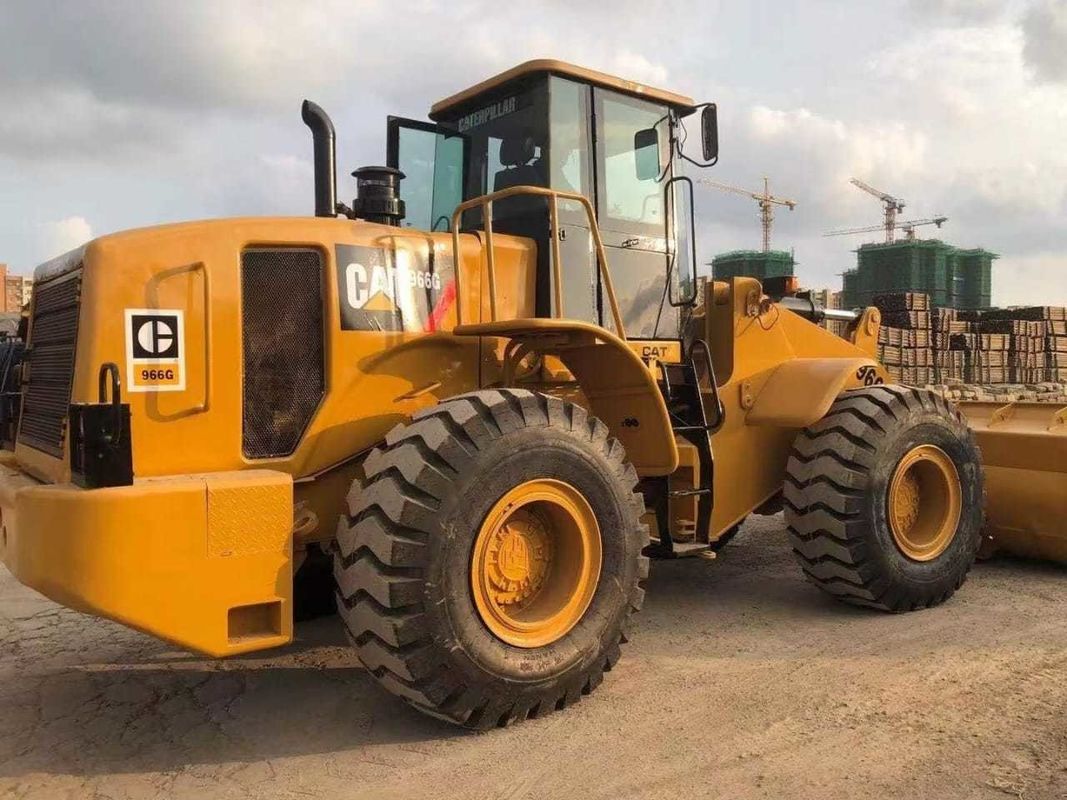 6 Ton Cat 966G Front End Used Caterpillar Wheel Loaders Good Condition Original Engine