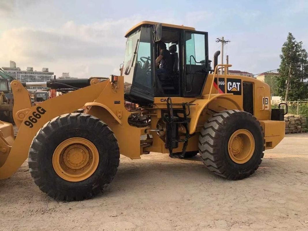 6 Ton Cat 966G Front End Used Caterpillar Wheel Loaders Good Condition Original Engine