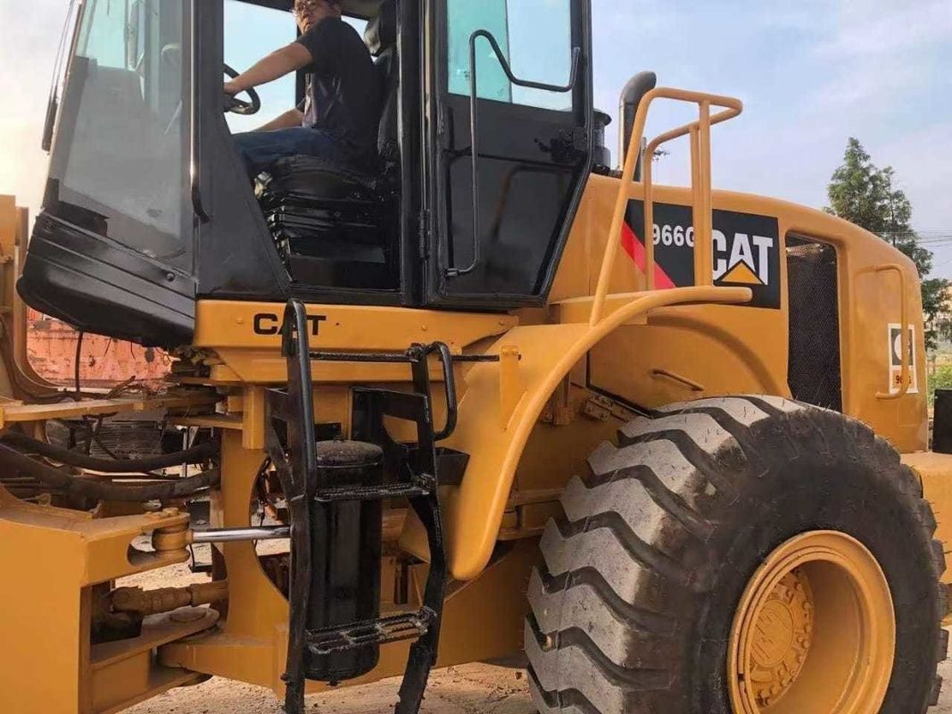 6 Ton Cat 966G Front End Used Caterpillar Wheel Loaders Good Condition Original Engine
