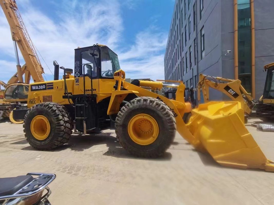 Front Loader with 4 TON Rated Load and 4.78m Length Used Original 380-3 Komatsu Loader