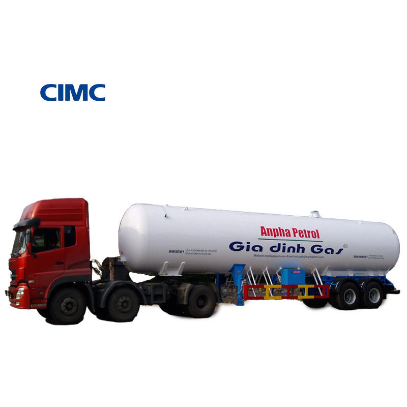 2.1 MPa Hydrotest Pressure CIMC LINYU Howo Chassis 8*4 Gas Transport Tank Semi Trailer