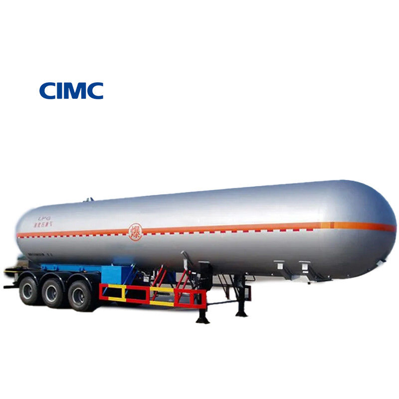 Total Weight About 34000kg CIMC LINYU LPG Tanker Semi Trailer for Gas Transport Benefit