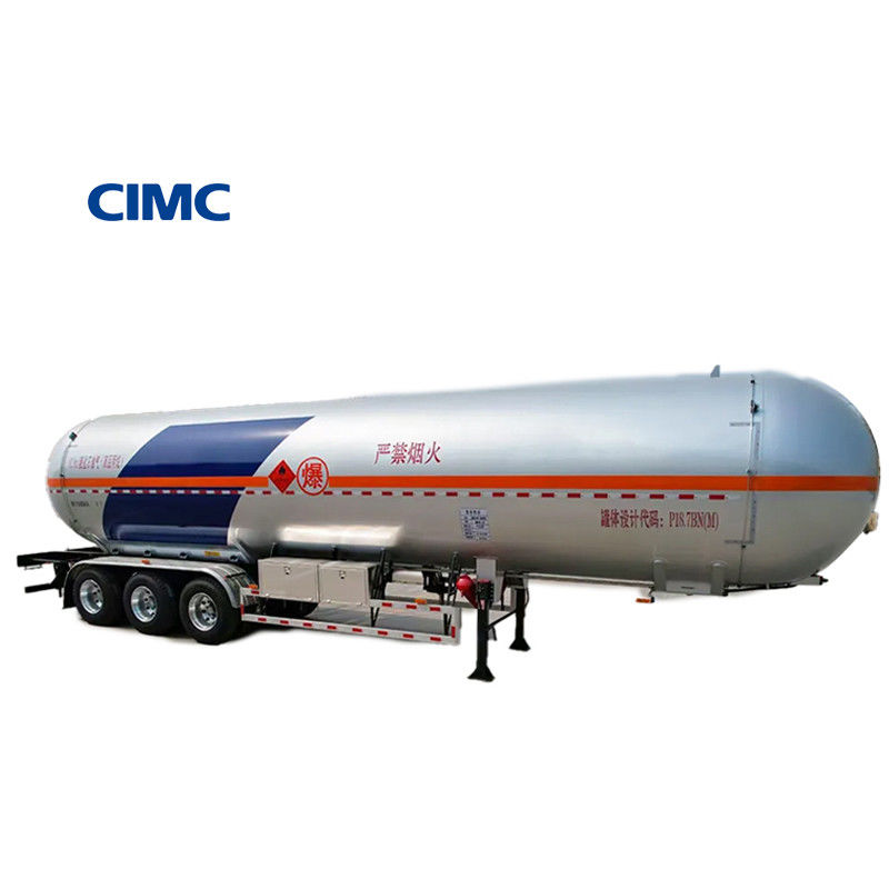 50m3 Capacity LPG Tanker Semi Trailer with -20/50C Design Temperature from CIMC LINYU