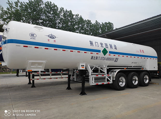 50m3 LPG Semi Trailer for Truck and High Capacity within L11390mm *W2500 mm *H3980mm