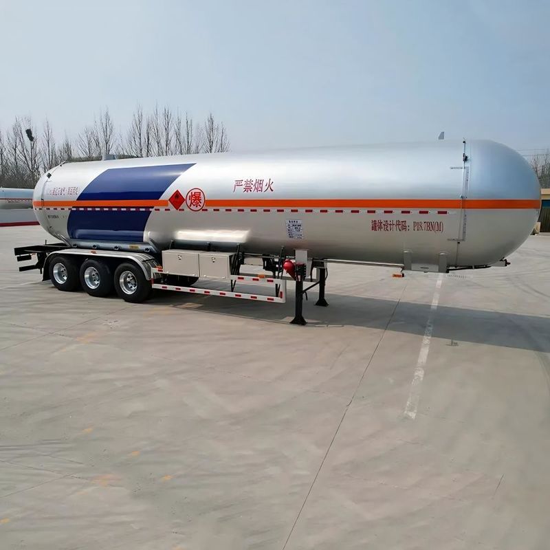 50m3 LPG Semi Trailer for Truck and High Capacity within L11390mm *W2500 mm *H3980mm