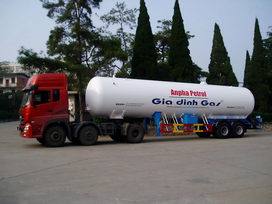 50m3 LPG Semi Trailer for Truck and High Capacity within L11390mm *W2500 mm *H3980mm