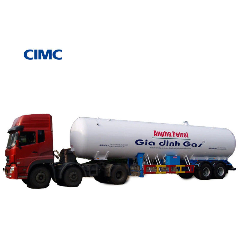CIMC LINYU 50m3 LPG Tanker Semi Trailer For Gas Transport Truck Truck Trailer -20/50C
